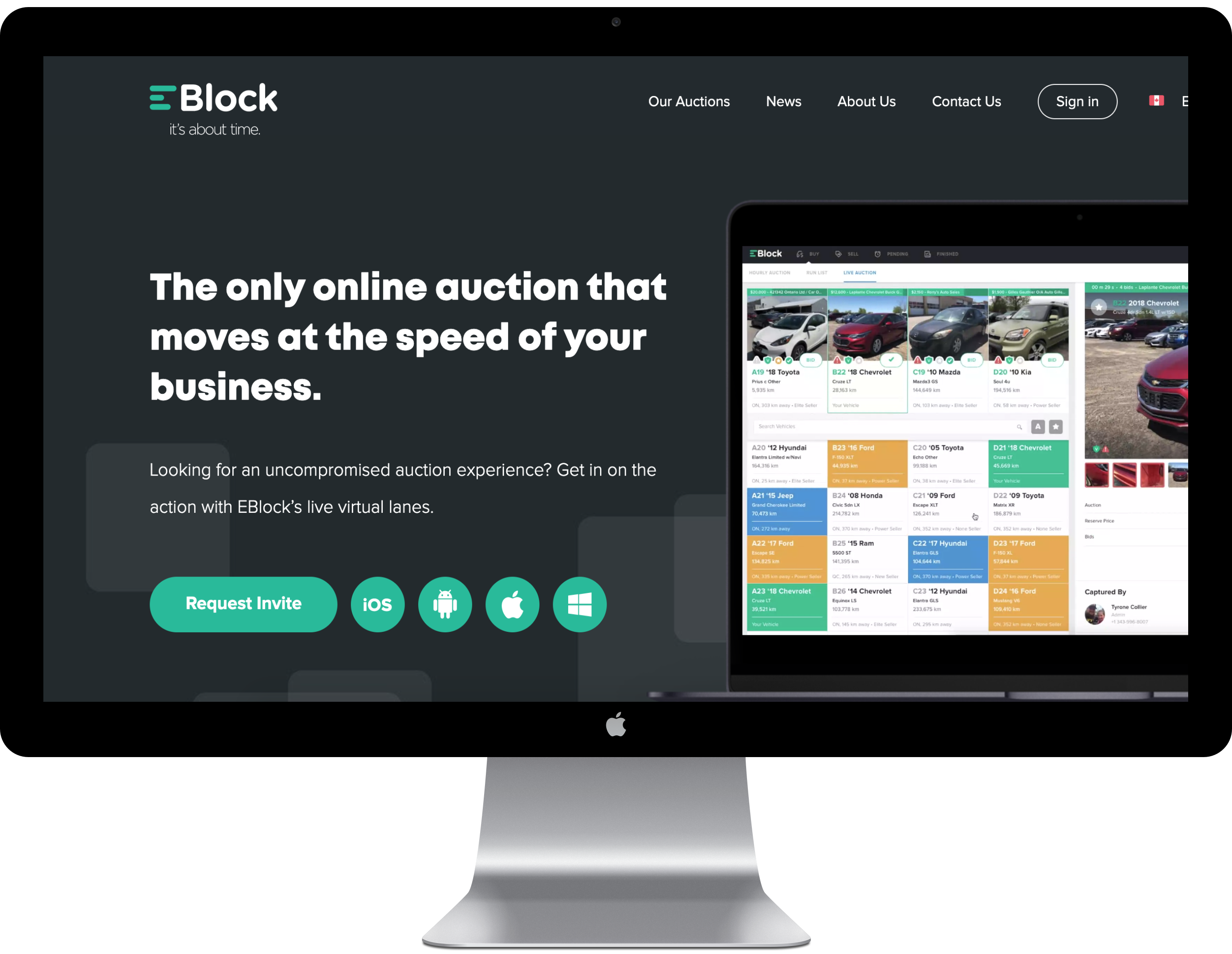 eblock landing page automobiles
